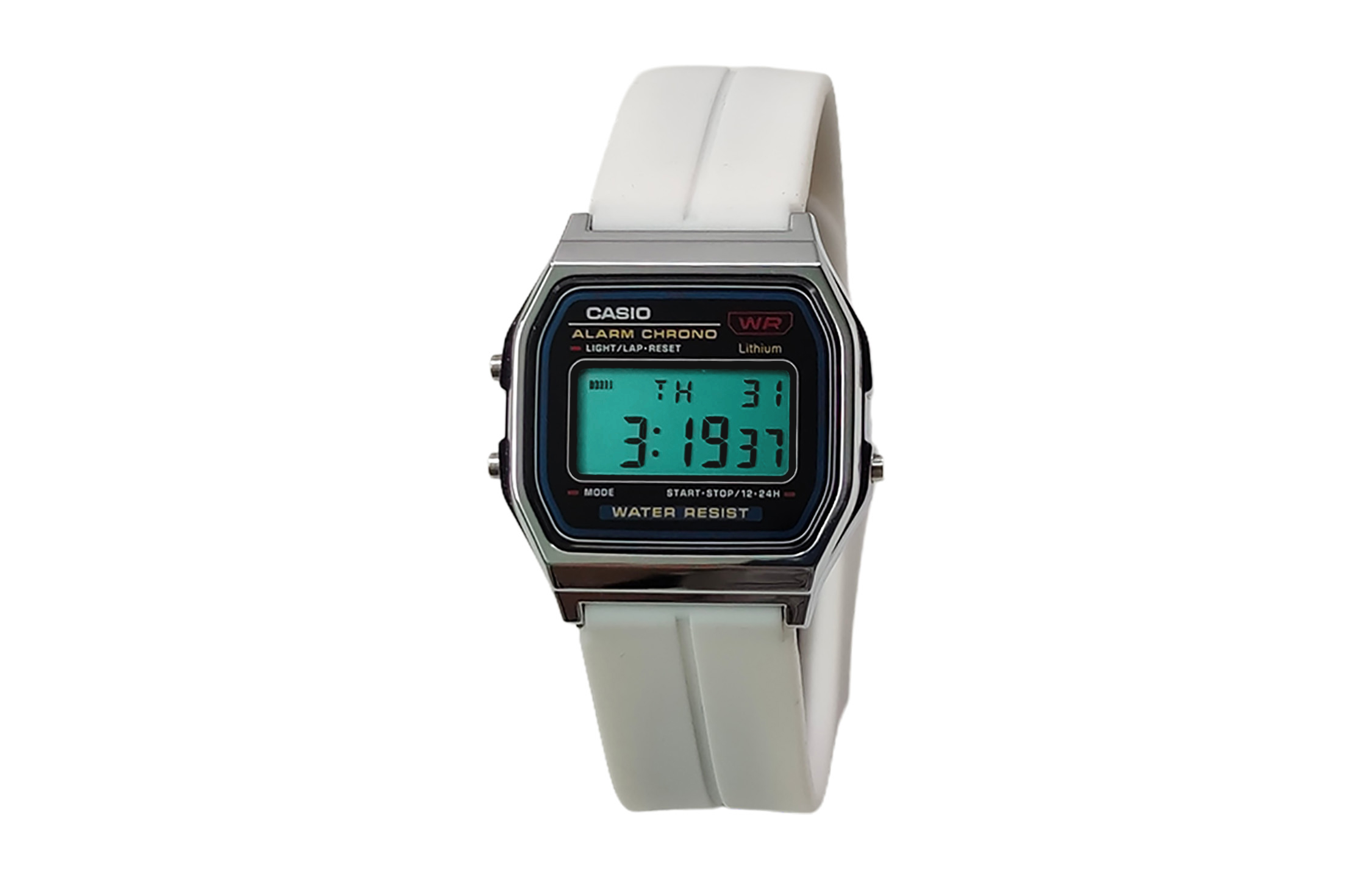 

CASIO Кварцевые часы унисекс с силиконовым ремешком и черным циферблатом