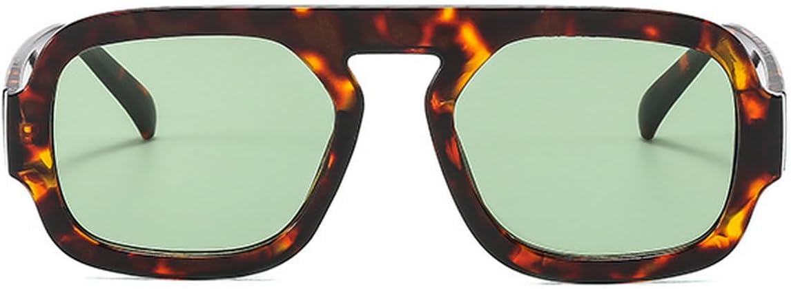 

Солнцезащитные очки Laureles Retro Square для женщин, градиентный леопардовый коричневый принт, солнцезащитные очки для мужчин в стиле панк, для активного отдыха и путешествий, L17, C4