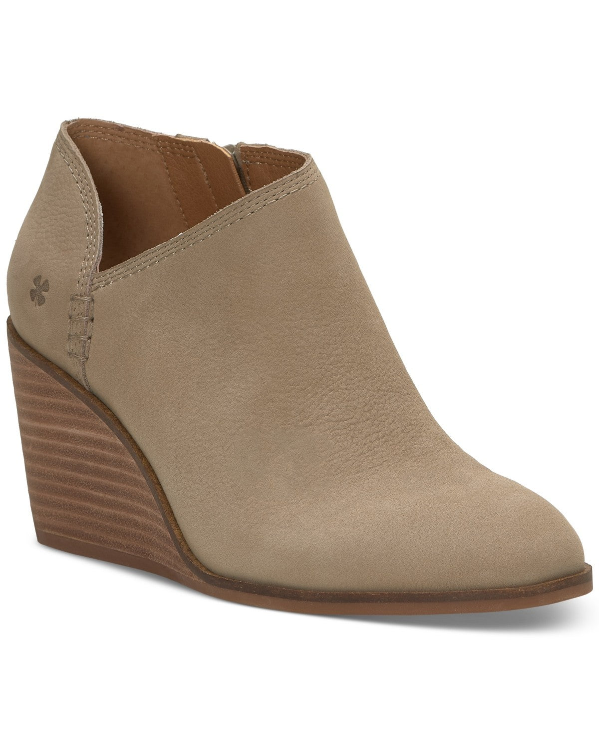 Lucky Brand Zemlin Ботинки женские мюли из дюнной кожи с боковой молнией и платформой, коричневый — фото 3