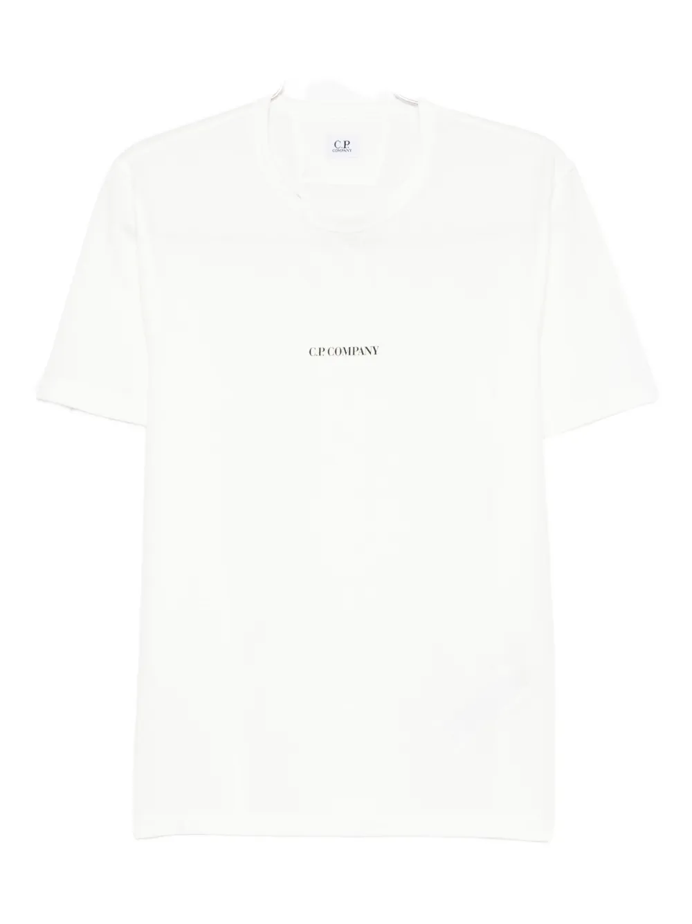 

Футболка из хлопка с круглым вырезом C.P. Company, белый