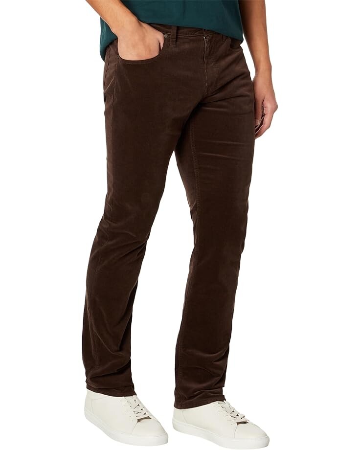 

Брюки Paige Federal Slim Straight Fit Stretch Corduroy, цвет Deep Woods