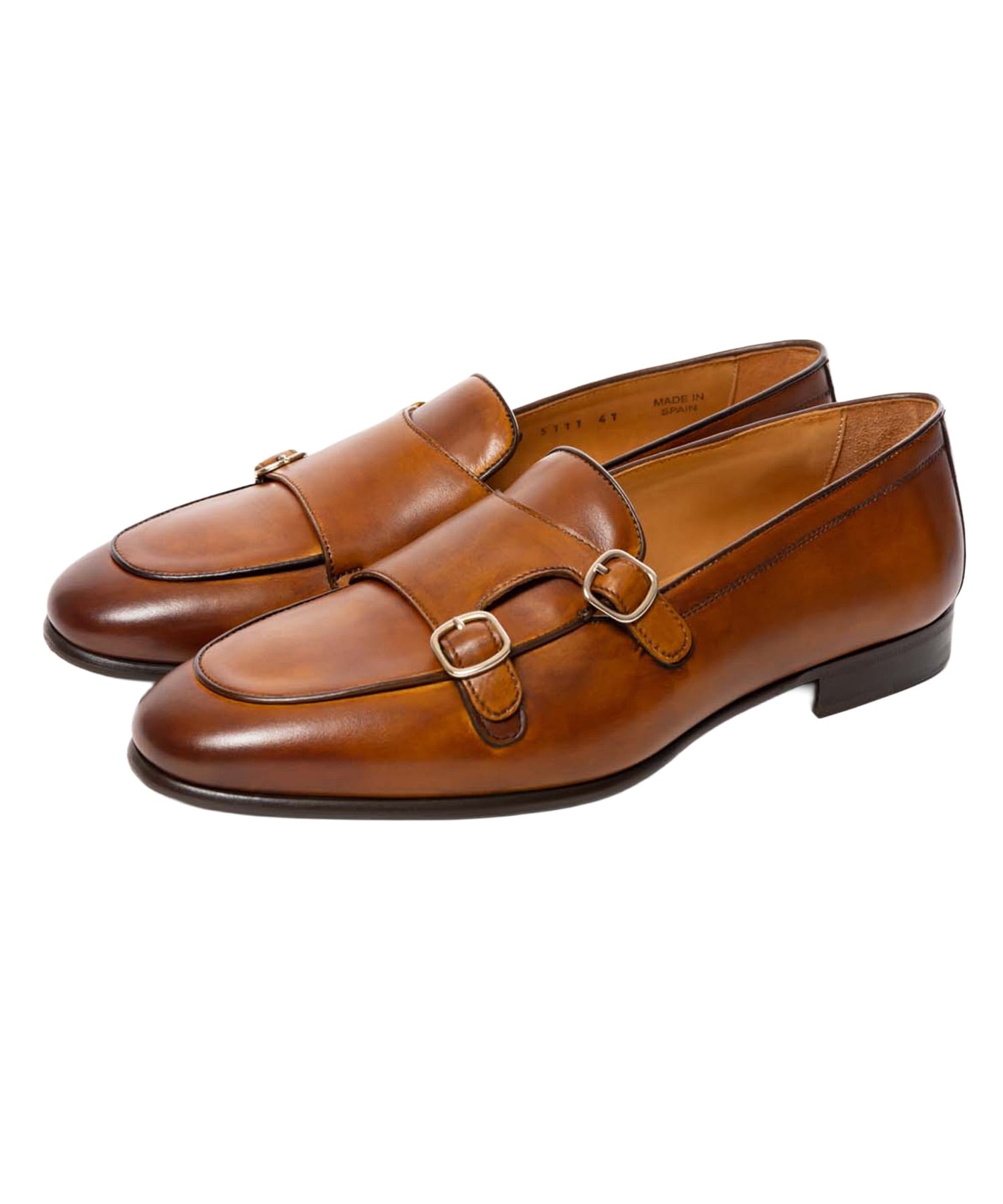 Туфли двойная пряжка Berwick1707, brown