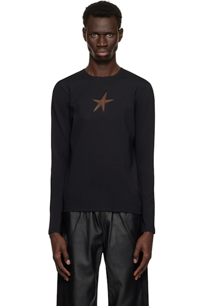 

Футболка Черная Звезда Mugler