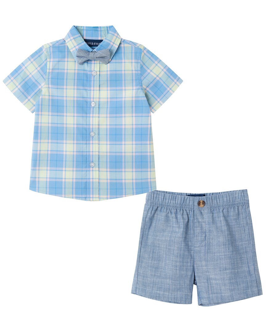 

Andy & Evan Комплект из 4 предметов с подтяжками в клетку, мультиколор