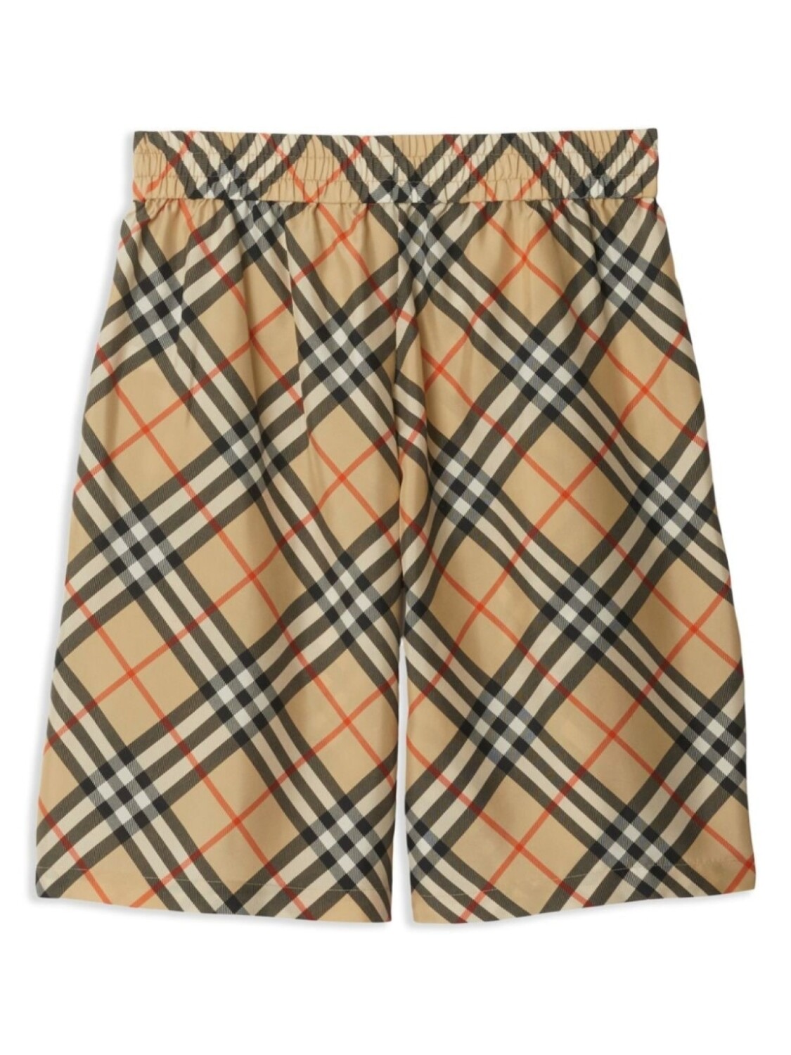 Шорты Burberry Vintage Check, шелк 100%, нейтральный цвет — фото 2