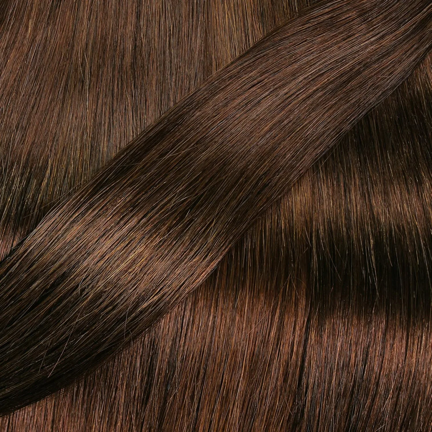 Прямые пряди для наращивания волос 40 см 50 шт. от Just Beautiful Hair Hair2Heart, #4 Brown — фото 3