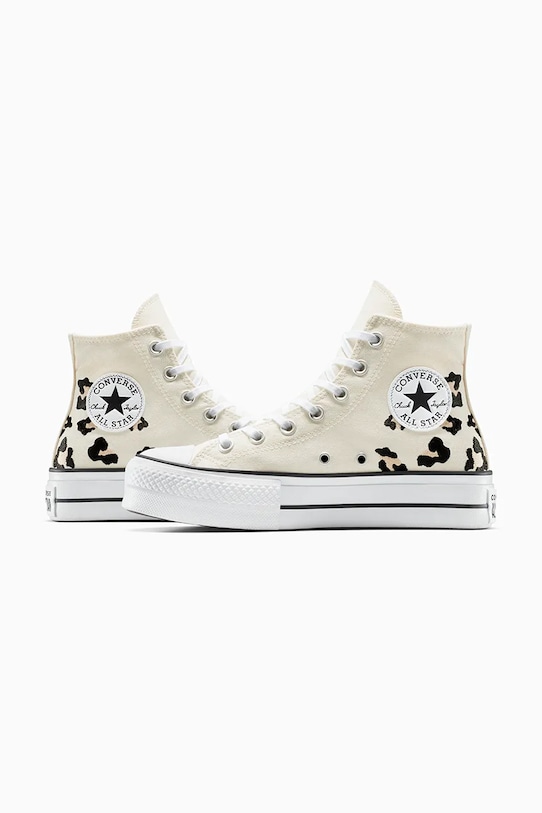 Кроссовки Chuck Taylor All Star Lift Converse, бежевый — фото 4