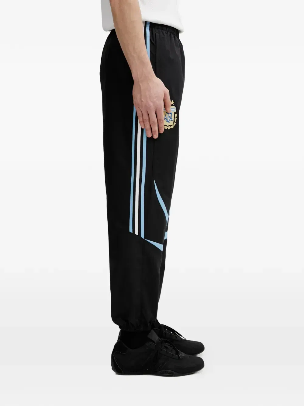Длинные спортивные брюки Argentina 2006 с вышитым логотипом Adidas, черный — фото 4