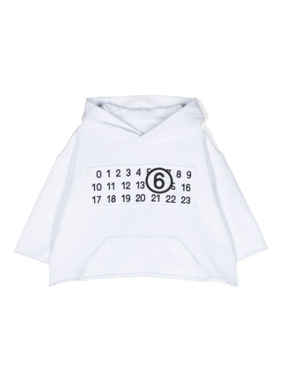

MM6 Maison Margiela Kids худи с нашивкой, белый