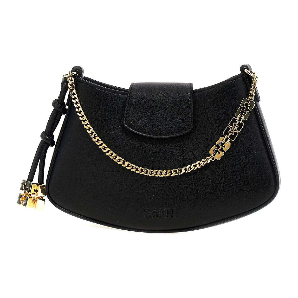 

Сумка-тоут Logo Charm Knot с детализацией GANNI