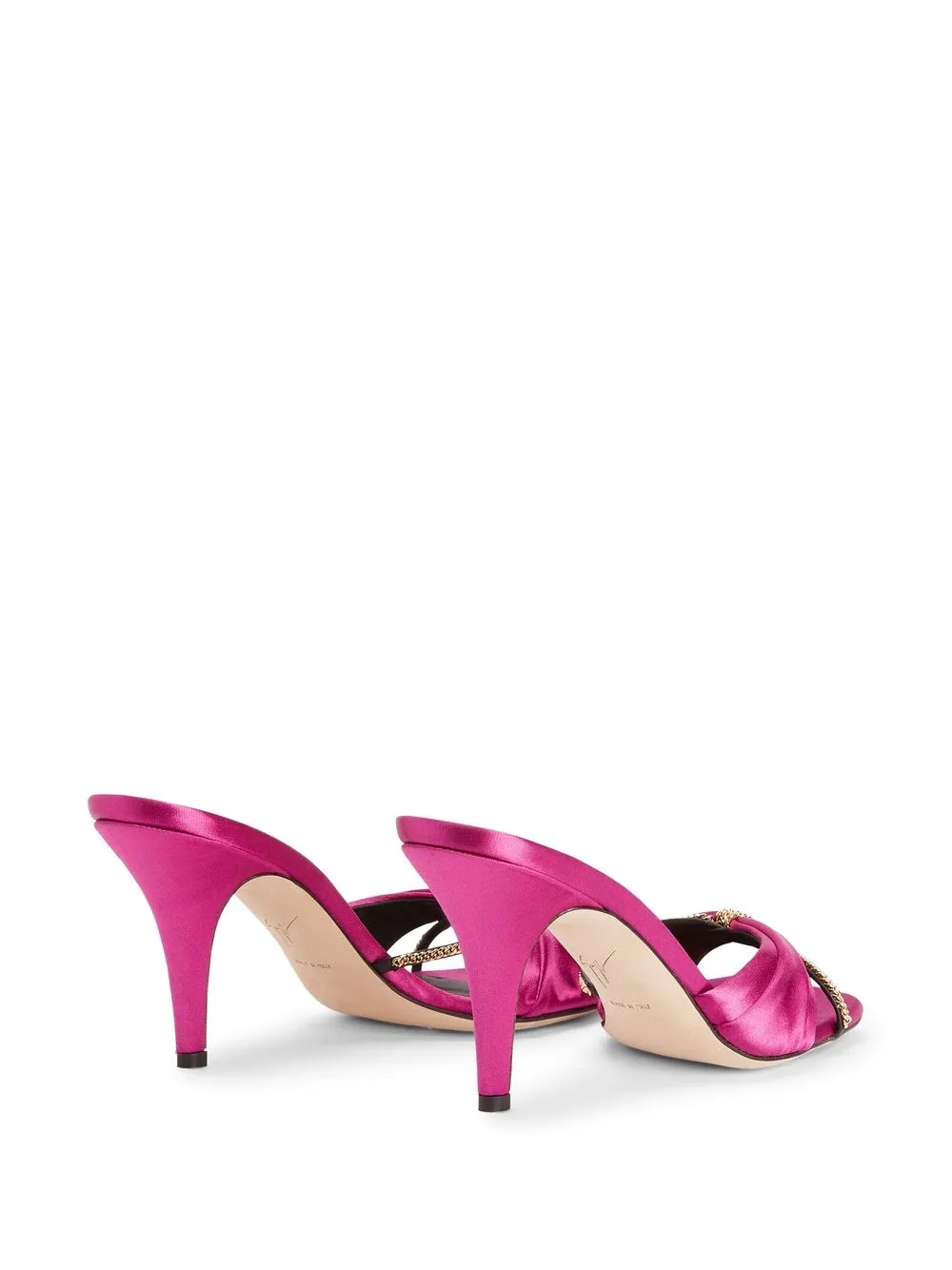 Атласные босоножки Symonne Giuseppe Zanotti, розовый — фото 3