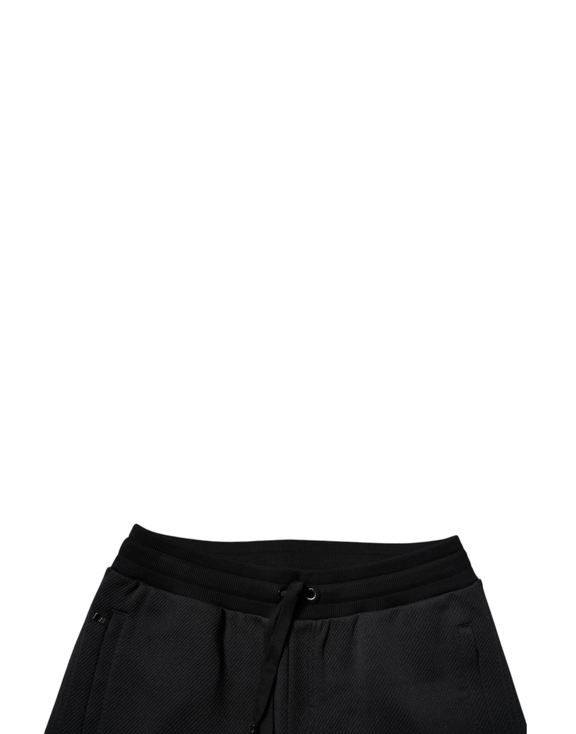Черные полиэстеровые мужские спортивные штаны Jogger Dolce & Gabbana — фото 4