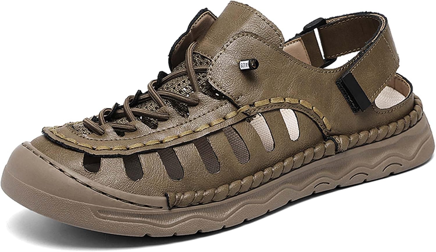 

Сандалии для мужчин большого размера с закрытым носком, идеально подходят для летних походов и рыбалки на природе. Эти повседневные и спортивные сандалии идеально подходят для пляжа Generic, хаки