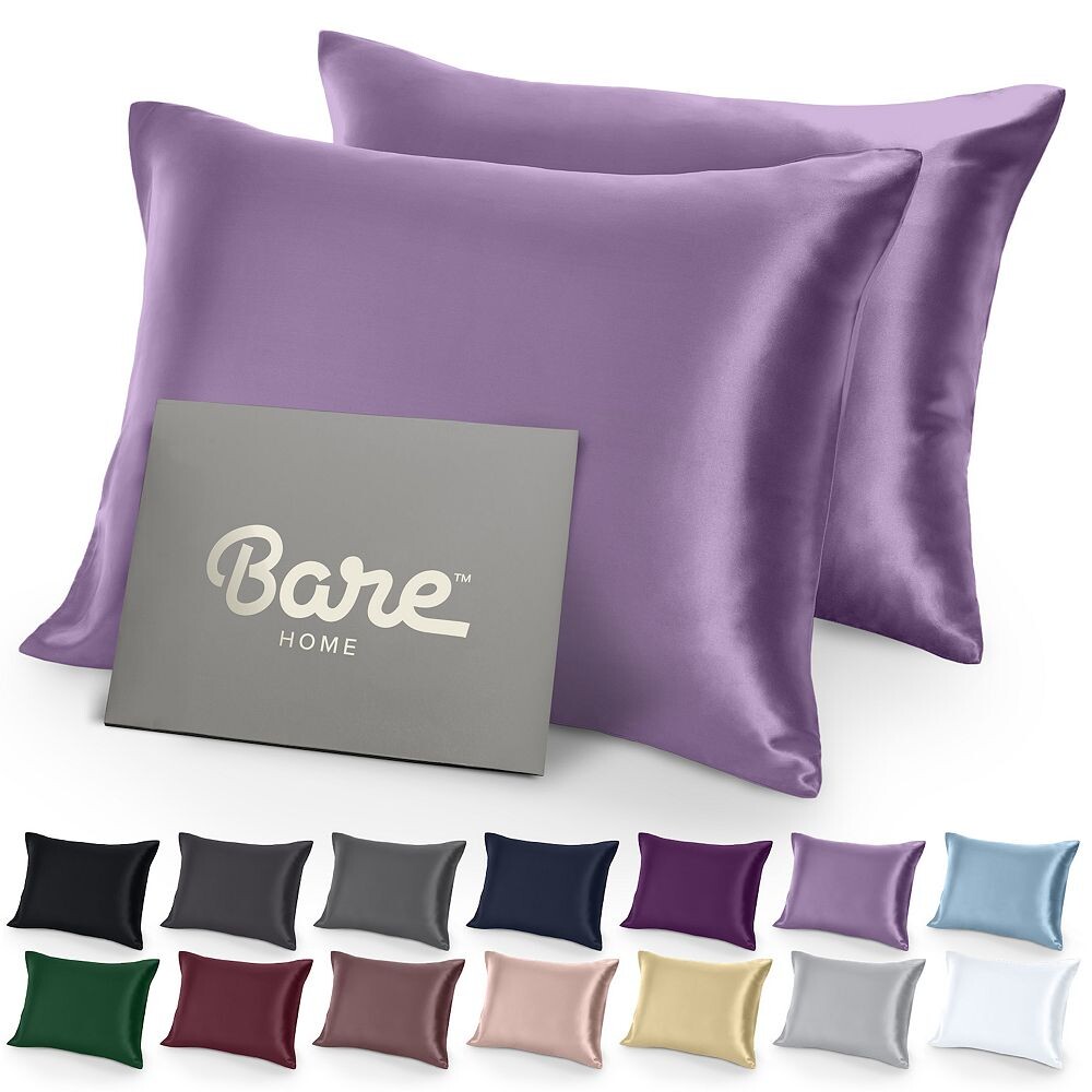 

Набор наволочек из атласа с застежкой-конвертом Bare Home, цвет Lavender