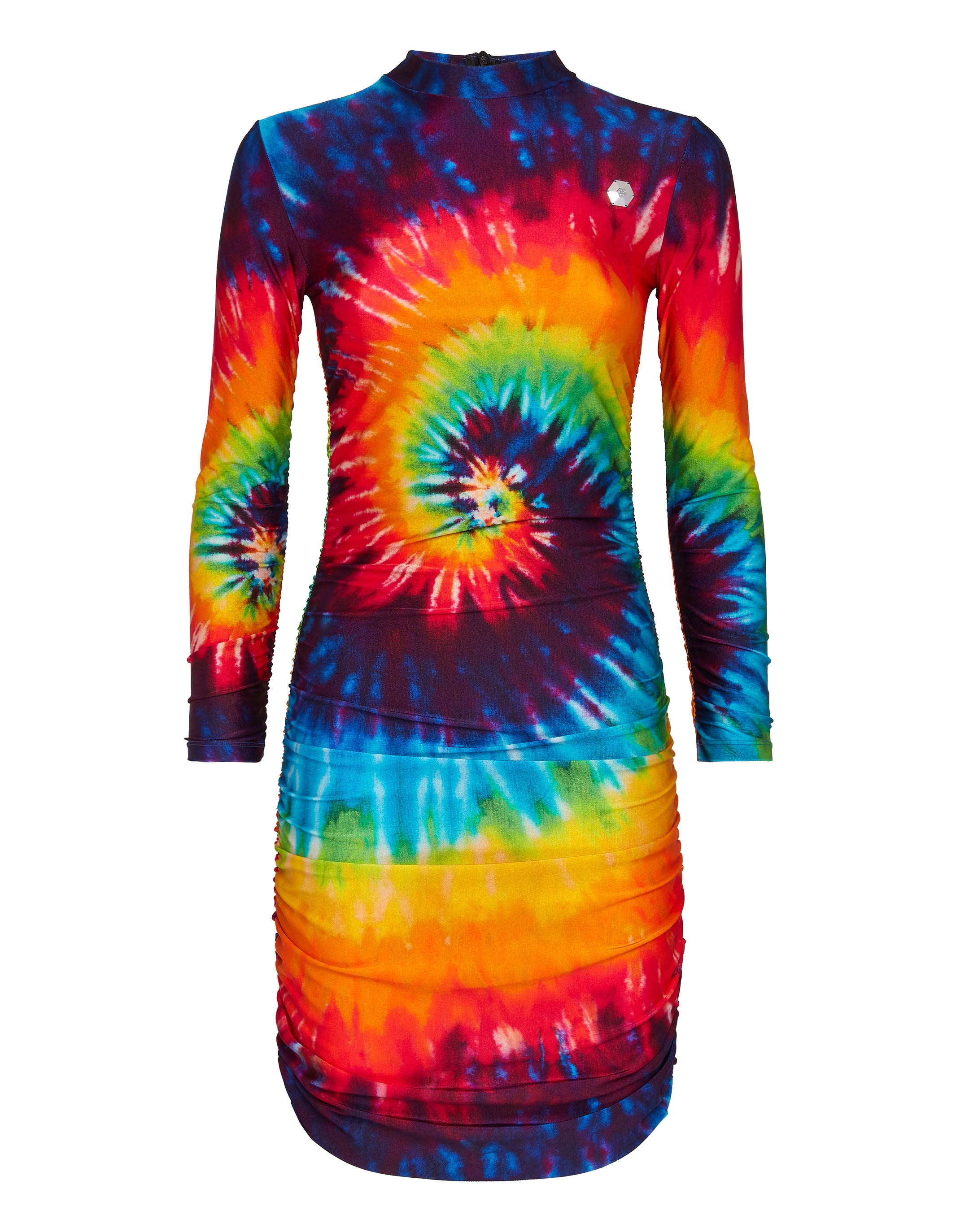

Короткое платье Tie Dye PHILIPP PLEIN, мультиколор