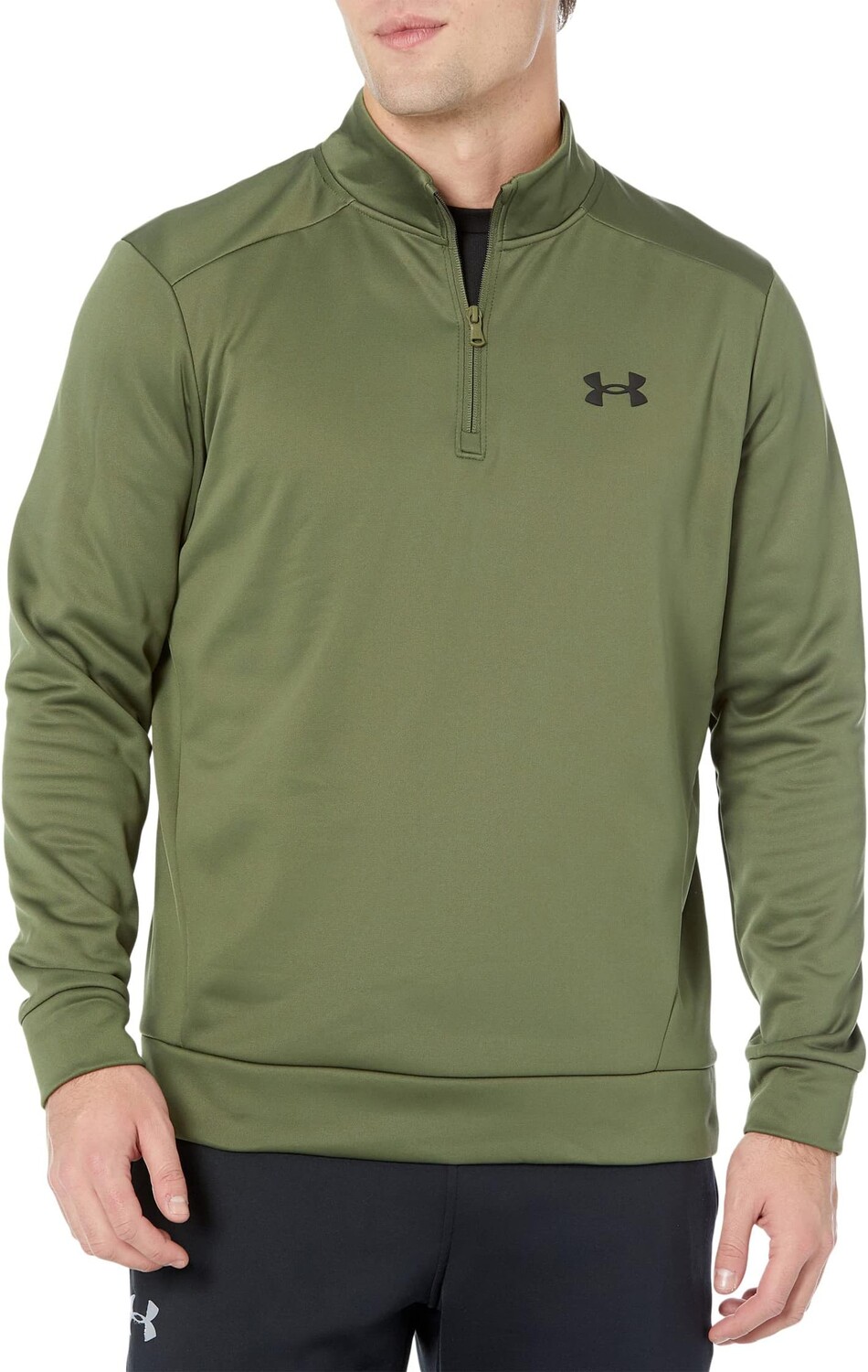 

Толстовка Armour Fleece 1/4 Zip Under Armour, цвет Marine OD Green/Black