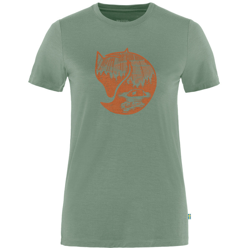 

Женская футболка Abiskoool Fox Fjällräven, зеленый