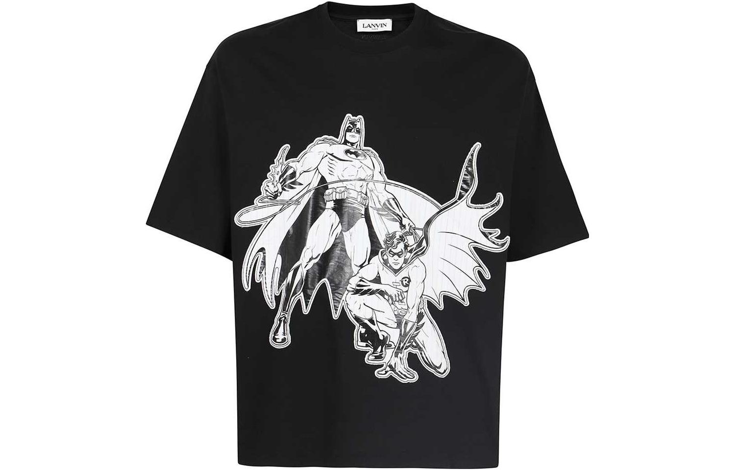 Lanvin Футболка мужская Black Crew Neck Moderate — фото 3
