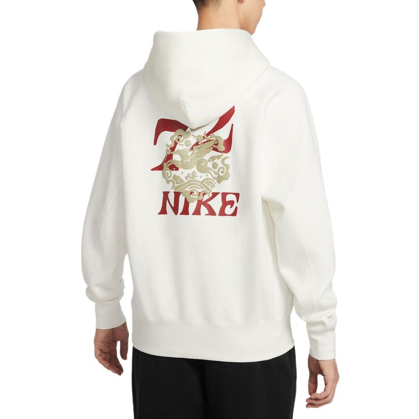 Nike Толстовка мужская белая с капюшоном Moderate — фото 3