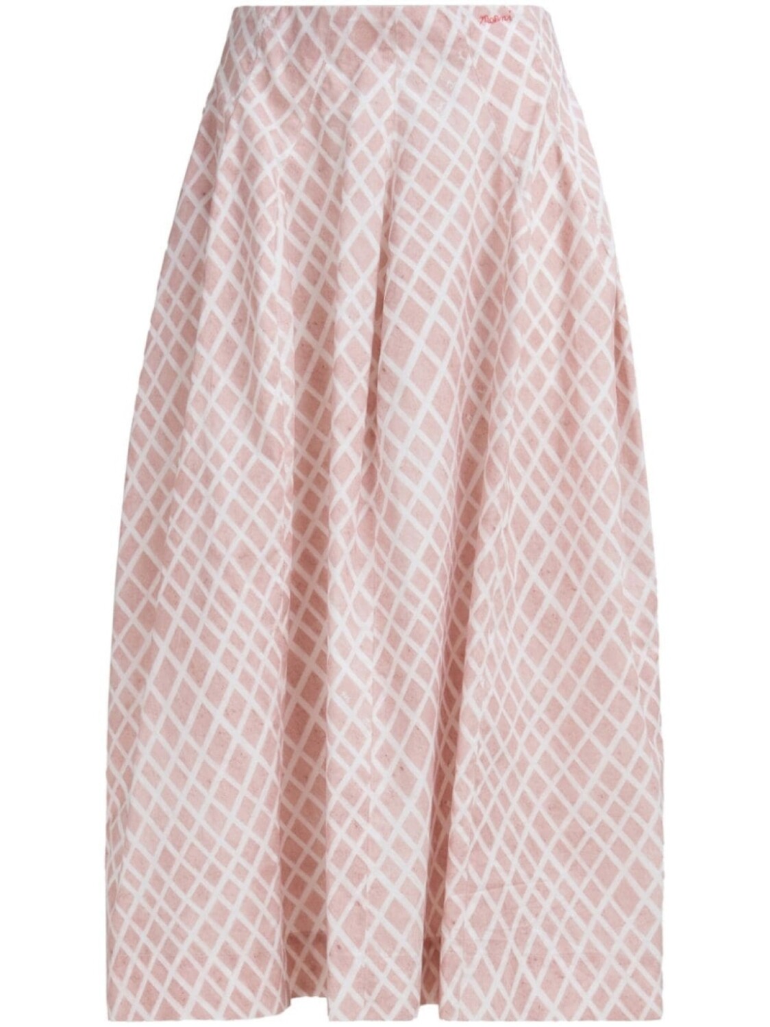 

Marni юбка из хлопка с абстрактным принтом, розовый