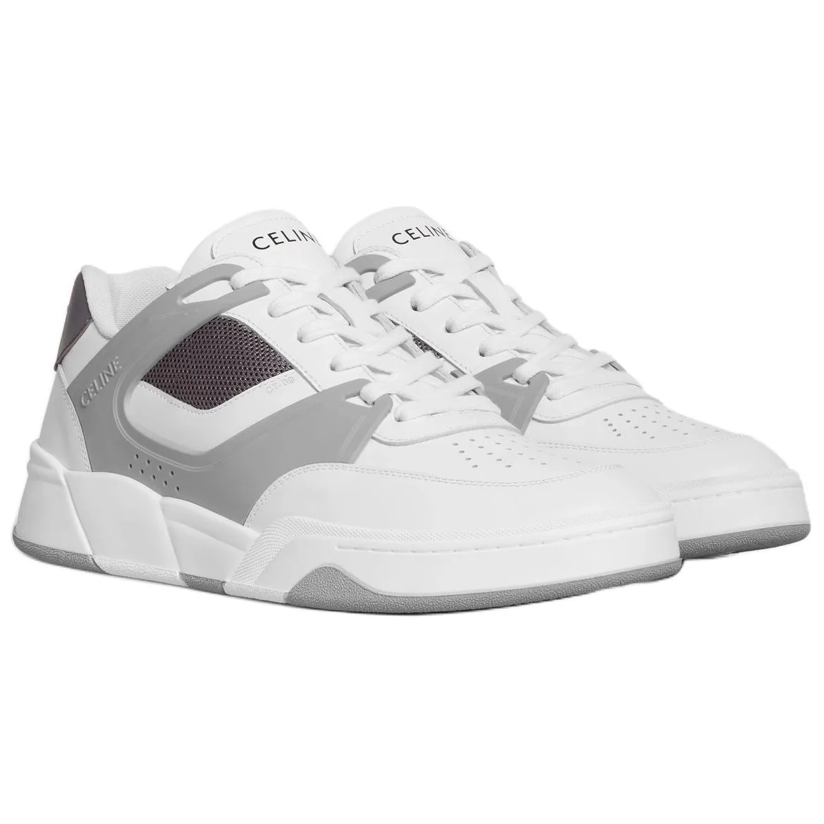 CELINE Trainer CT 09 Cow Leather Low top Skateboard Shoes мужские серые — фото 4