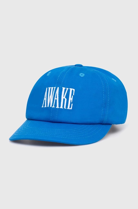 

Хлопковая бейсболка с логотипом Logo Hat Awake Ny, синий