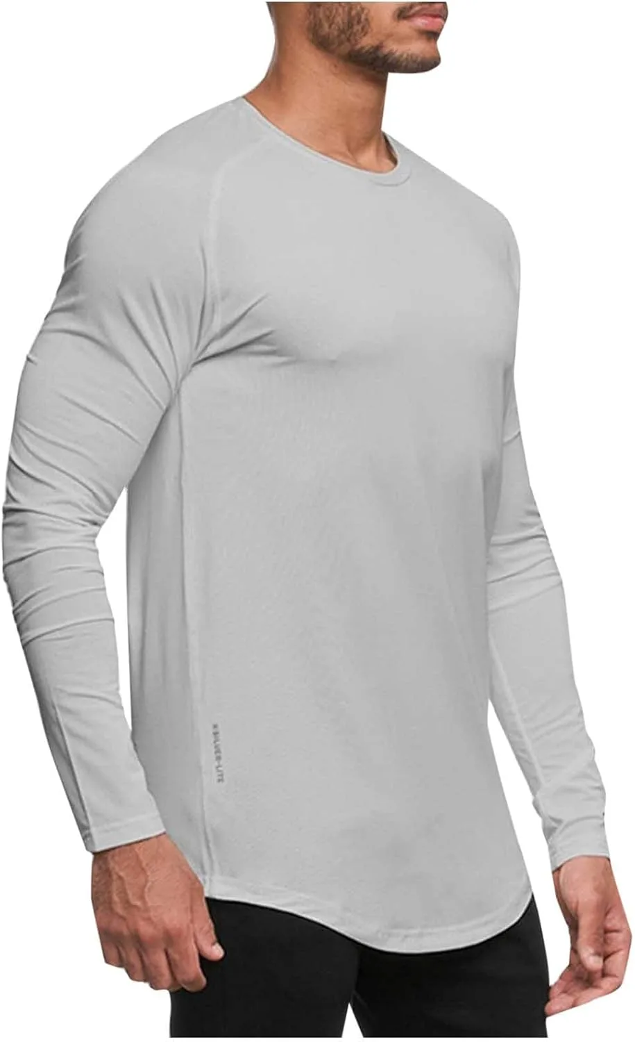 

Мужская футболка для рыбалки и бега с длинным рукавом, влагоотводящая, UPF 50