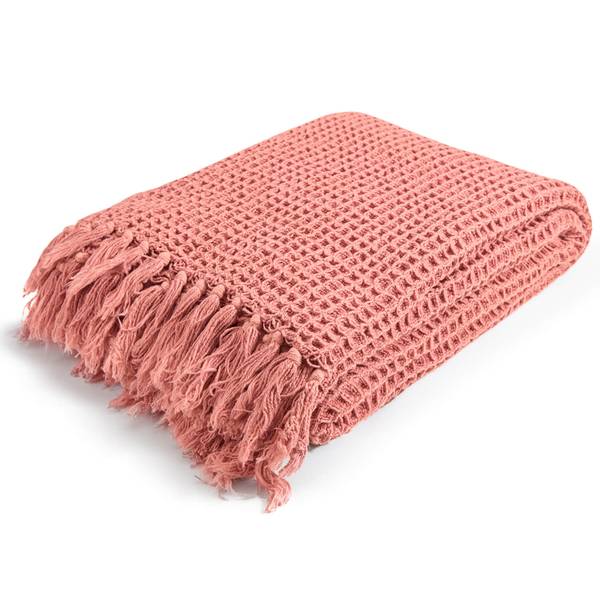 

Покрывало mokebo mit Waffelpique Strickdecke, 130x170x2 см, оранжевый