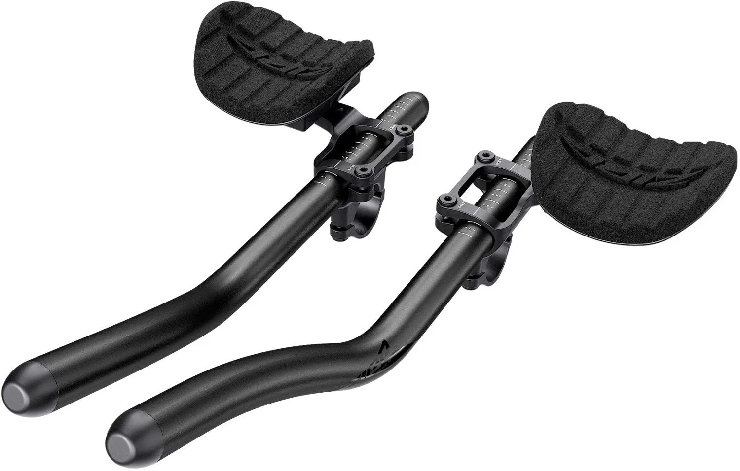 

Аэро extensions Vuka Clip с Alumina Evo 70 мм крепление над рулем Zipp, Black