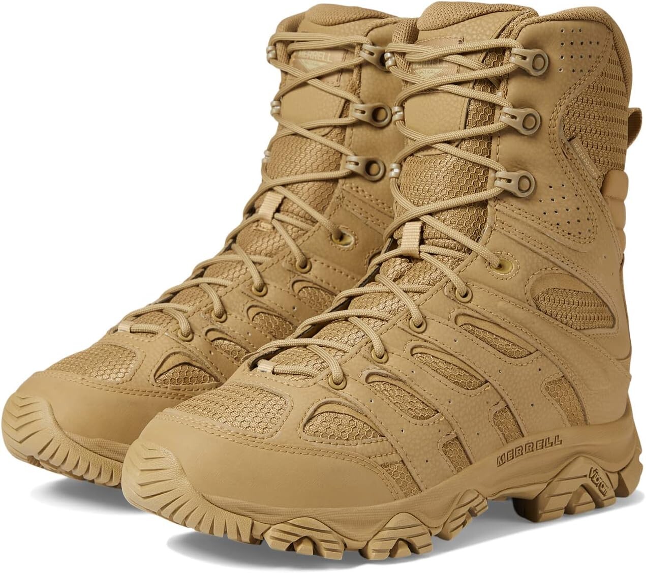 

Ботинки на шнуровке Moab 3 8" Tactical Zip Wp Merrell Work, цвет Coyote