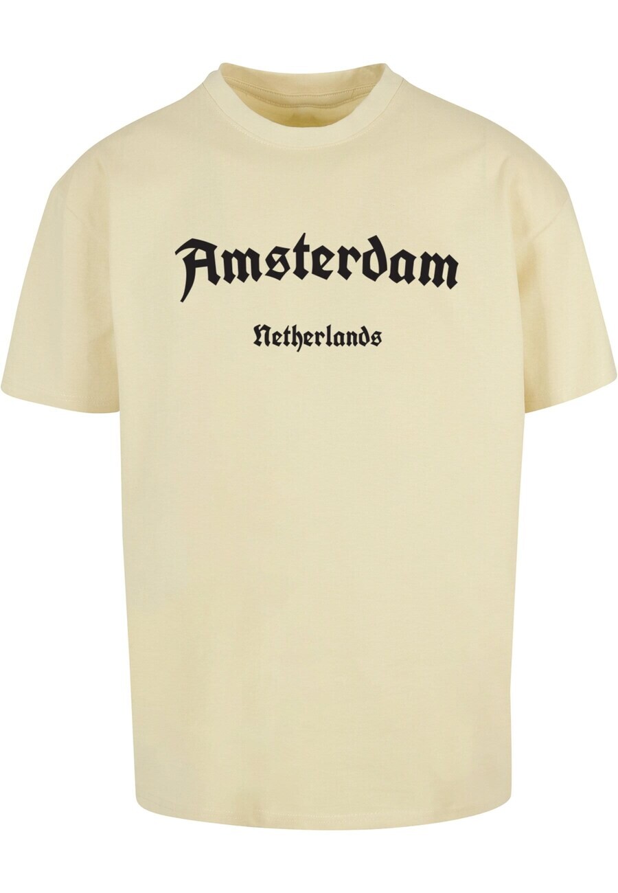 

Футболка Merchcode AMSTERDAM, светло-желтого