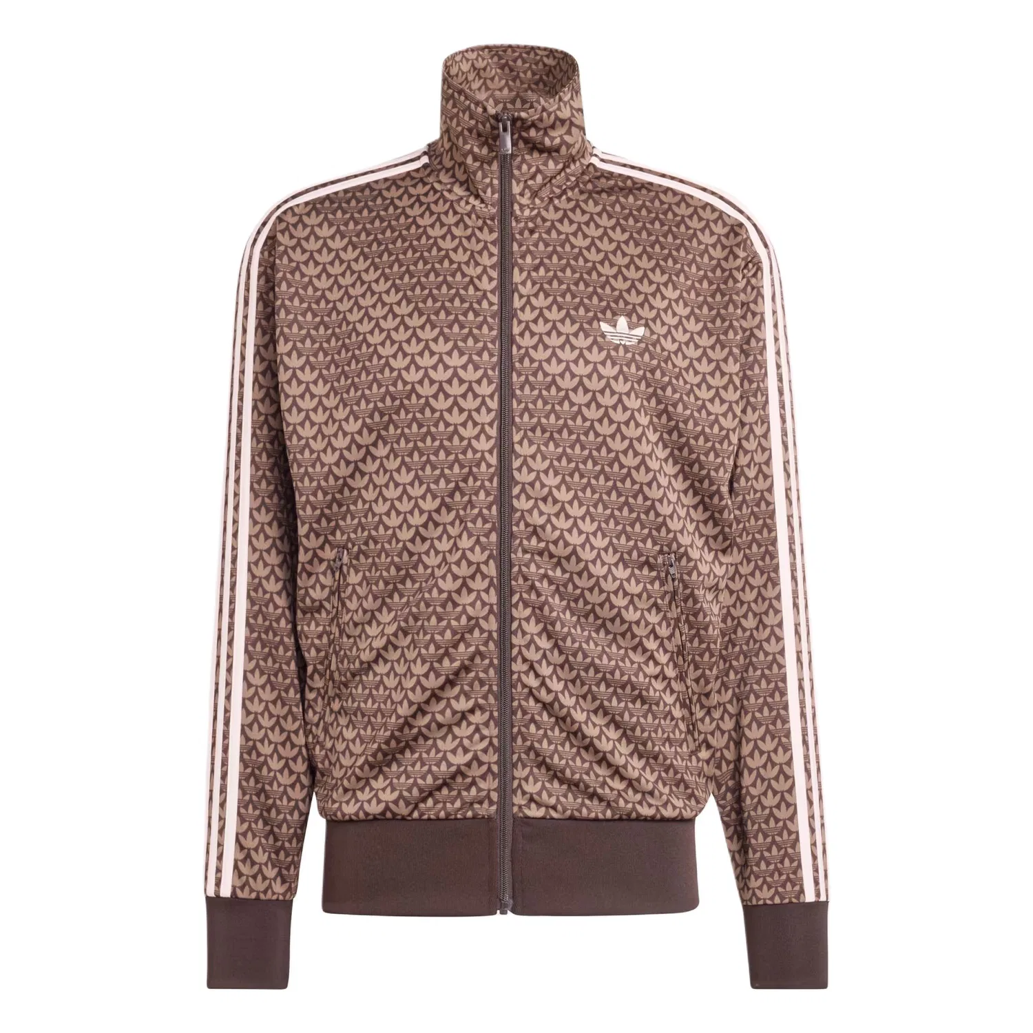 Куртка свободного кроя с монограммой Adidas Originals Aurora Coffee/Earth Tone/Sand Pink