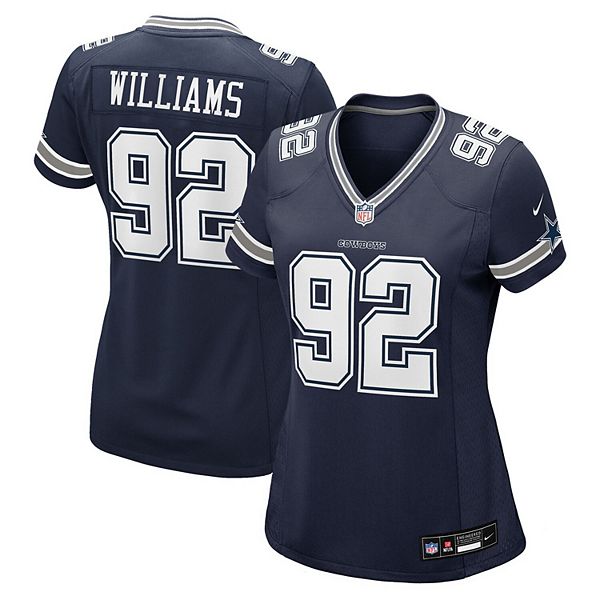 

Женская футболка Quinnen Williams Dallas Cowboys в синем цвете Nike