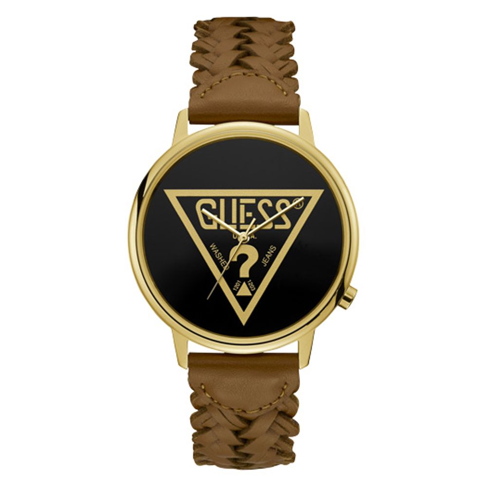 

Часы из коричневой кожи GUESS