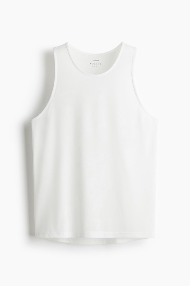 

Спортивная майка с драймувом, стандартного кроя H&M, белый