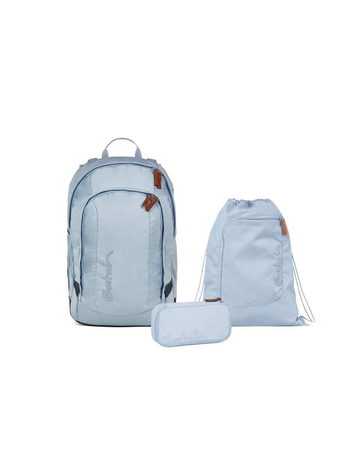 

Satch Набор из 3 школьных рюкзаков AIR Nordic Ice Blue синего цвета