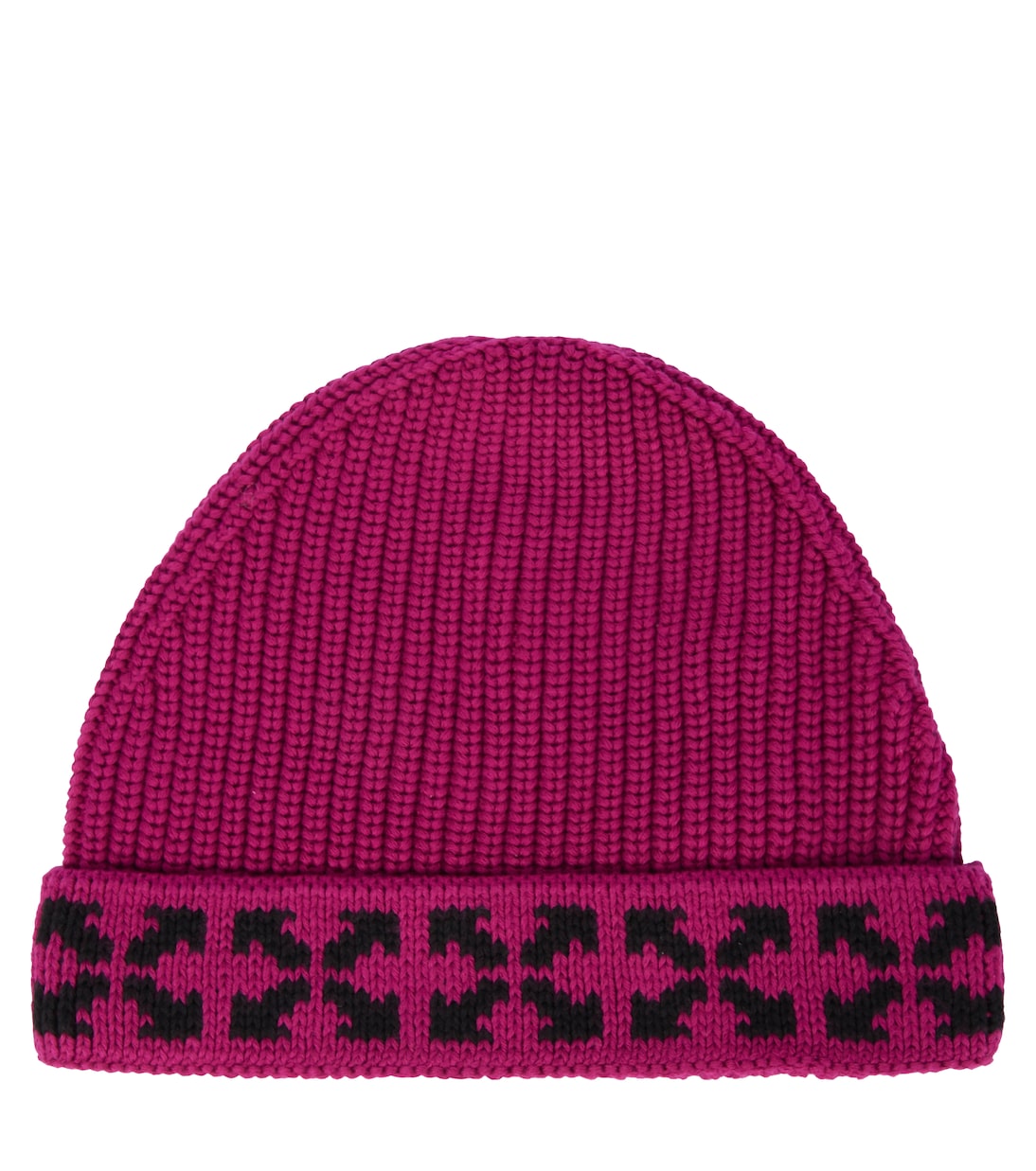 

Вязаная хлопковая шапочка Arrows Off-White Kids, Fuchsia Black