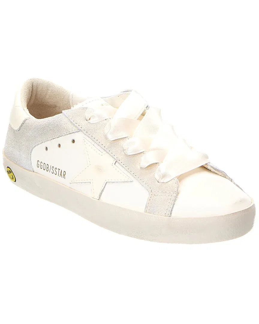 Кроссовки Golden Goose из кожи и замши, White
