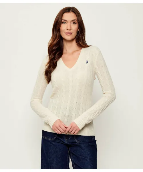

Шерстяной свитер Кимберли Slim fit Polo Ralph Lauren, белый