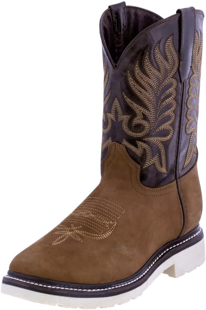 

Мужские ботинки Texas Legacy 750 коричневые, из натуральной кожи, с противоскользящей подошвой и мягким носком