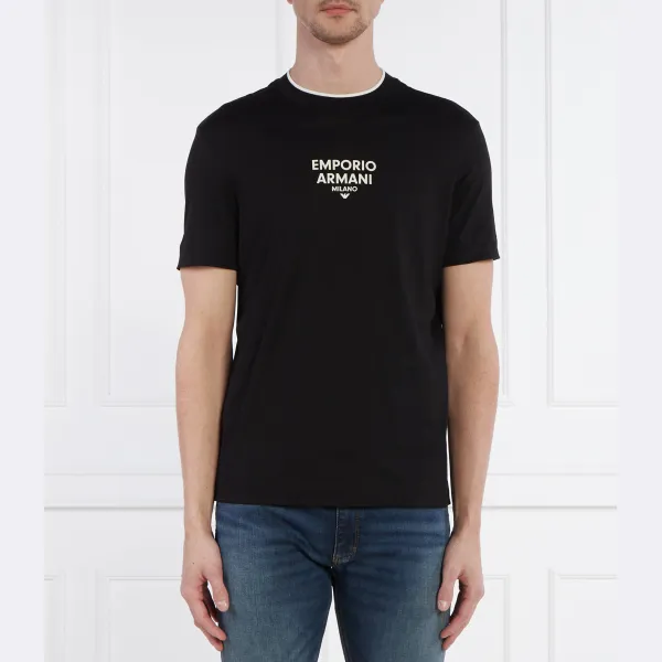 

Футболка стандартного кроя Emporio Armani, черный