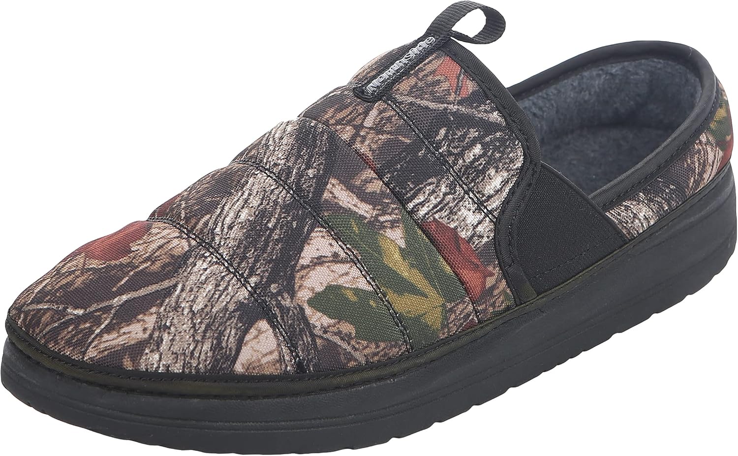 

Мужские тапочки Northside Rainier - стеганый нейлон, с поролоновой амортизацией для дома и улицы с подошвой из ЭВА - уютные, легкие для надевания, коричневый камуфляж