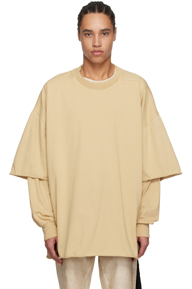 

Футболка Hollywood Tommy Hustler Rick Owens Drkshdw, цвет parchment