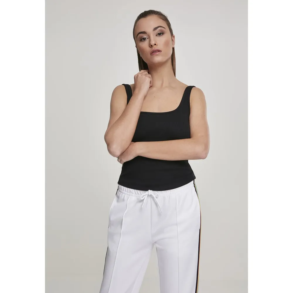 

Футболка без рукавов Urban Classics Crop Top Wide, черный
