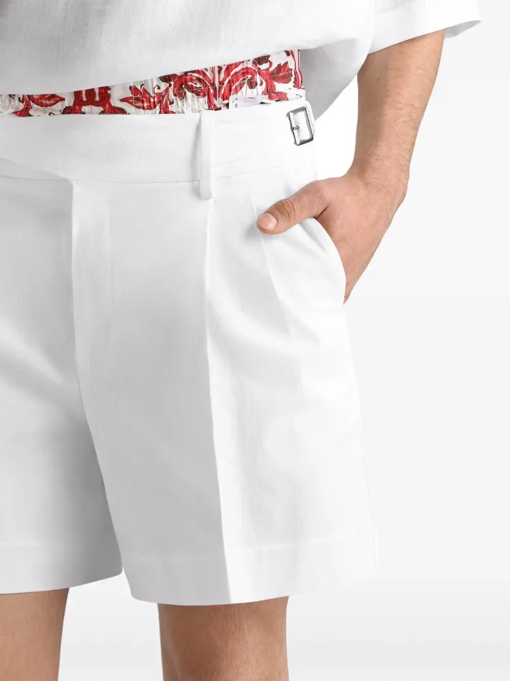 Бермуды из эластичного хлопка Dolce & Gabbana, белый — фото 4