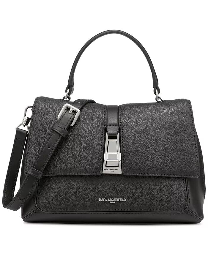 

Сумка-портфель Mercerie Small Leather KARL LAGERFELD PARIS, черный