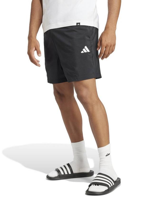 

Шорты челси с маленьким логотипом essentials adidas, черный/белый
