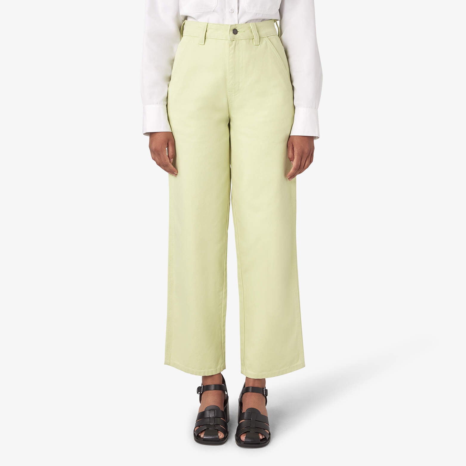 

Женские брюки Dickies из утиного полотна, цвет stonewashed pale green (ewa)