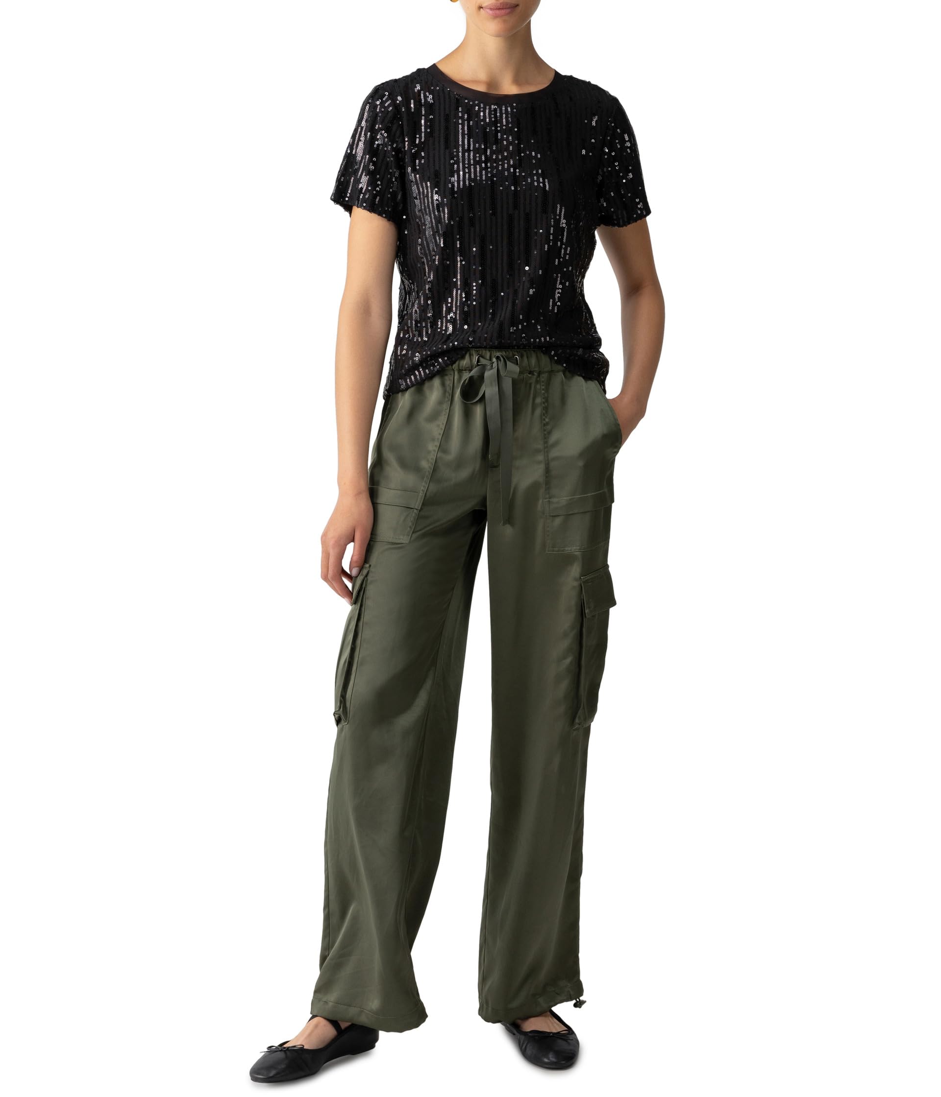 

Футболка Sanctuary Sequin Perfect Tee, черный