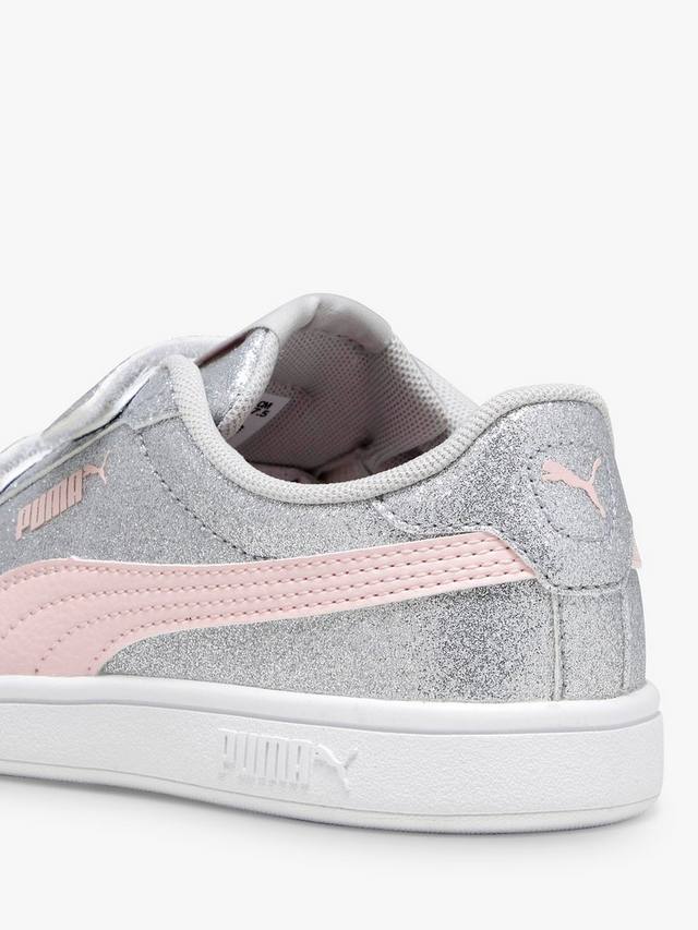 Детские кроссовки Smash 3.0 Glam PS Riptape PUMA, Silver — фото 2